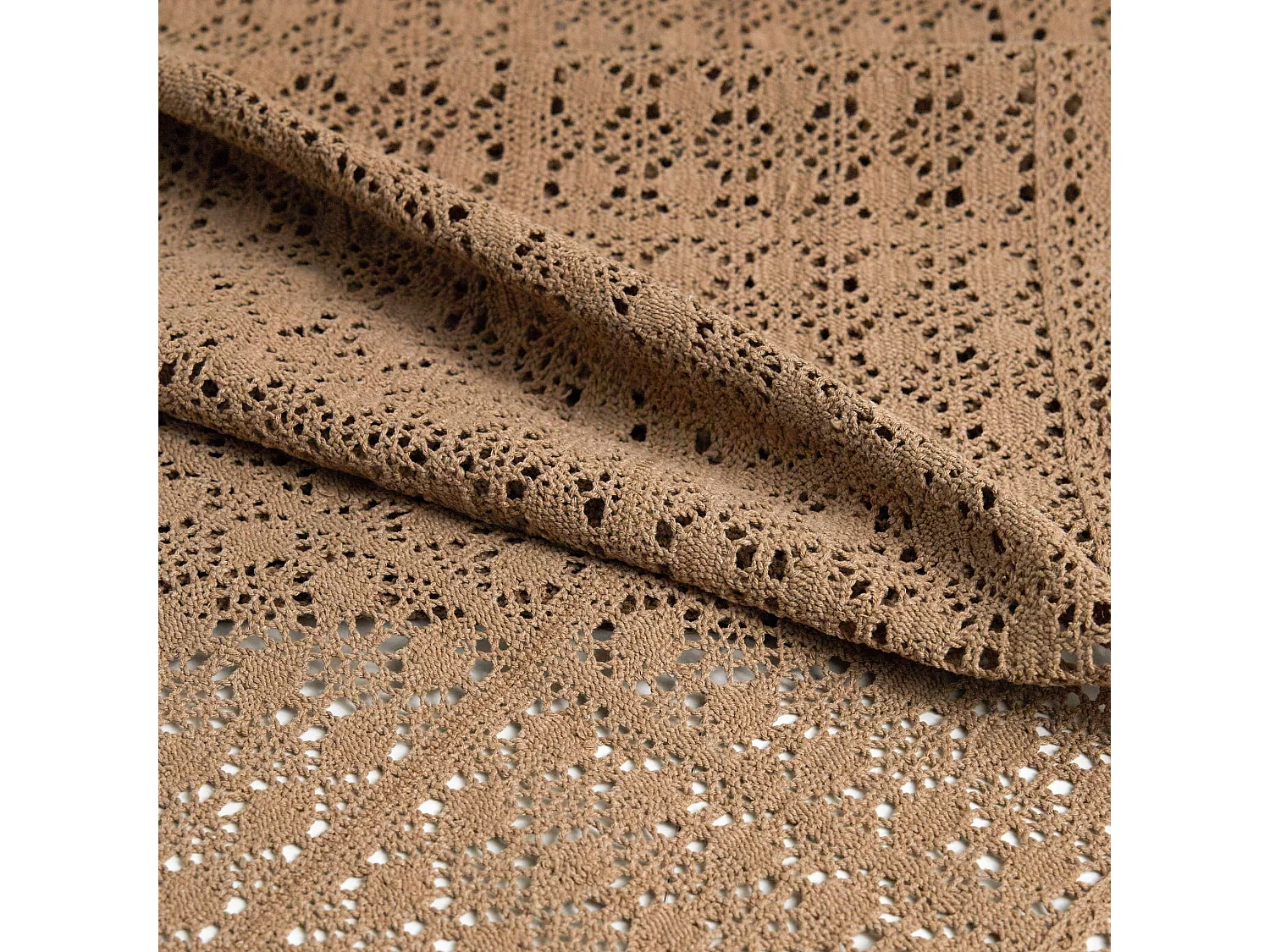 Tischtuch Folkelips mittelbraun 130x180