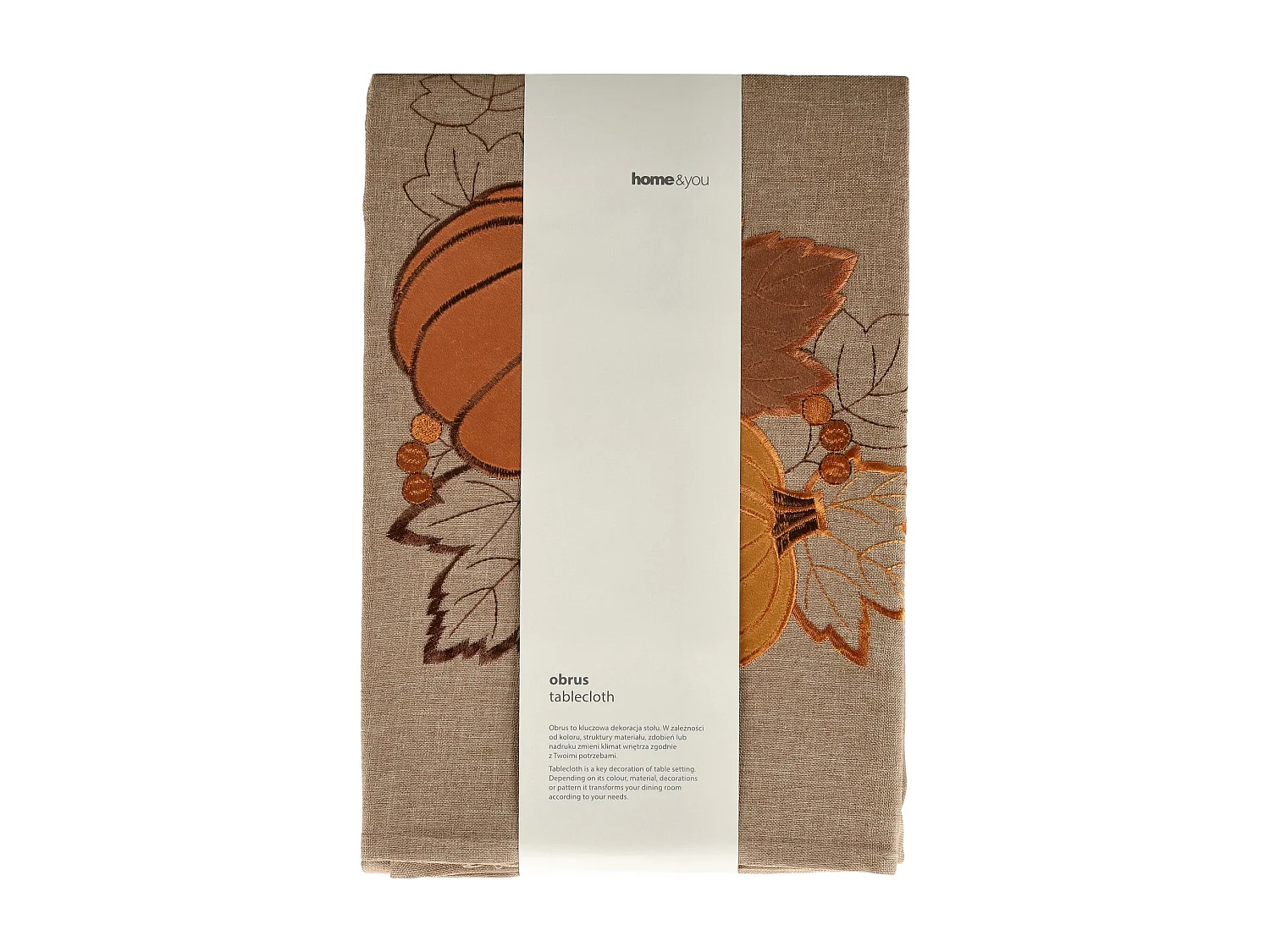 Tischtuch Pumpkin Latte 130x174 mittleres Beige