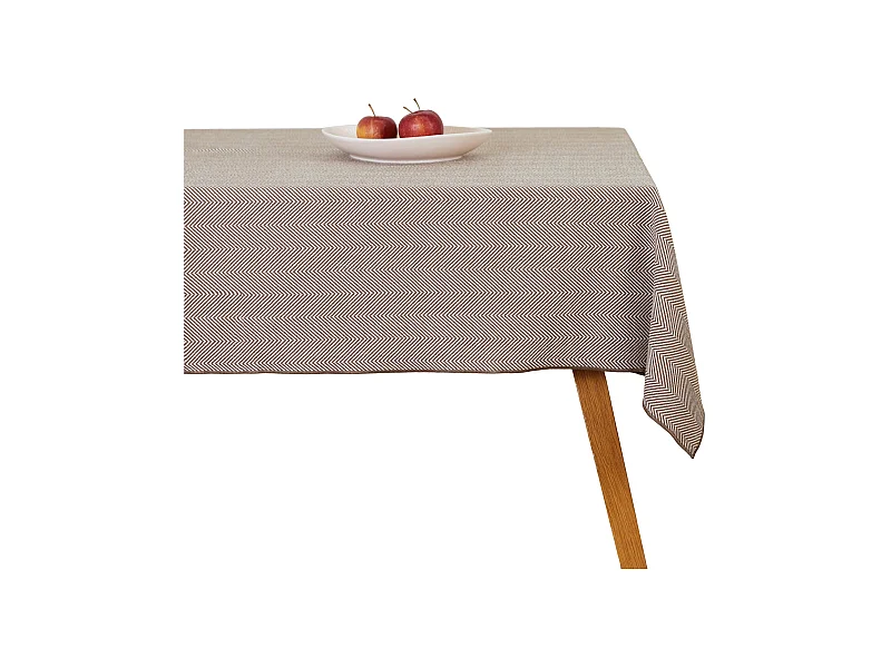 Tischtuch Catron mittelbraun 150x220