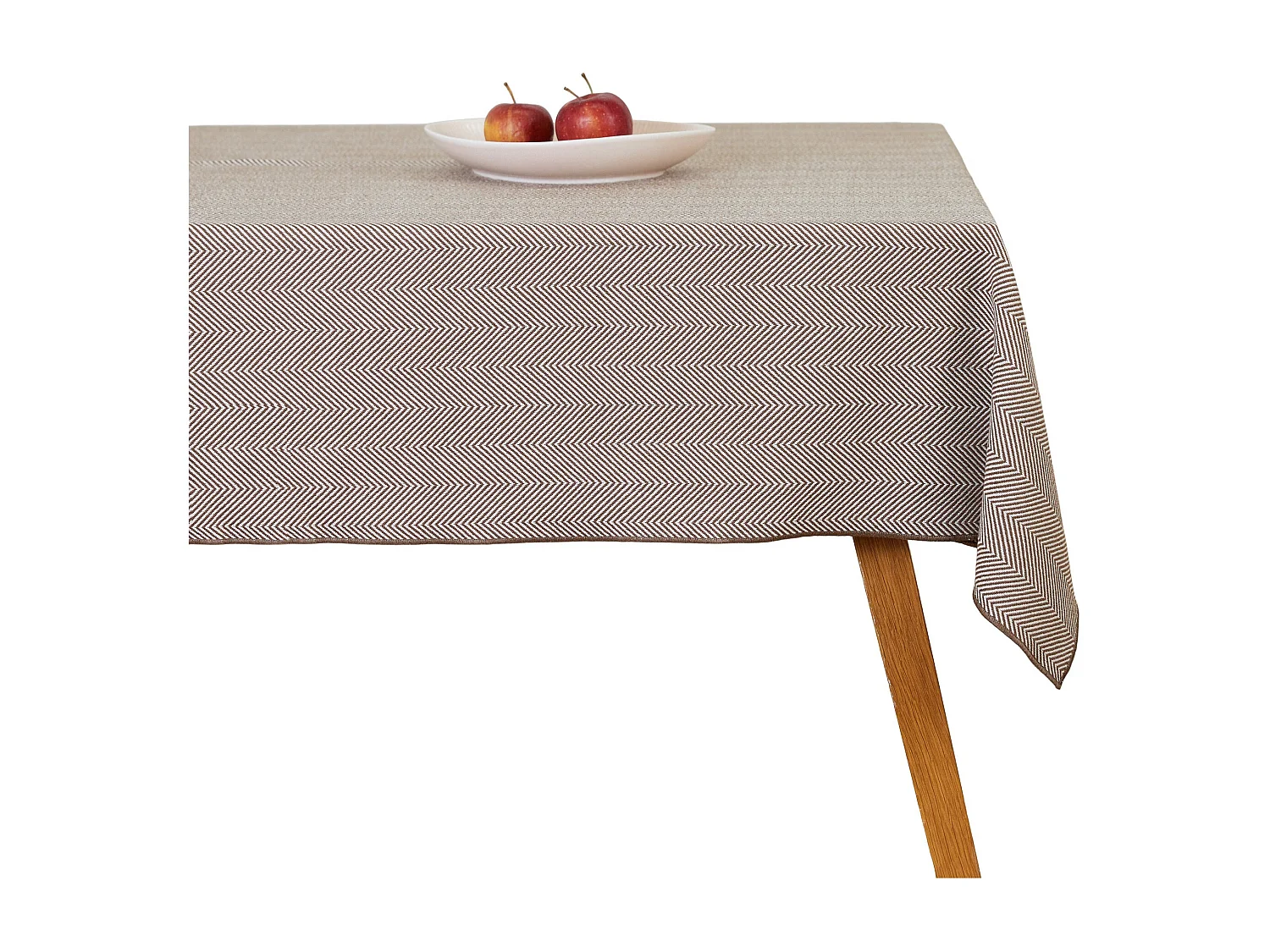 Tischtuch Catron mittelbraun 150x220