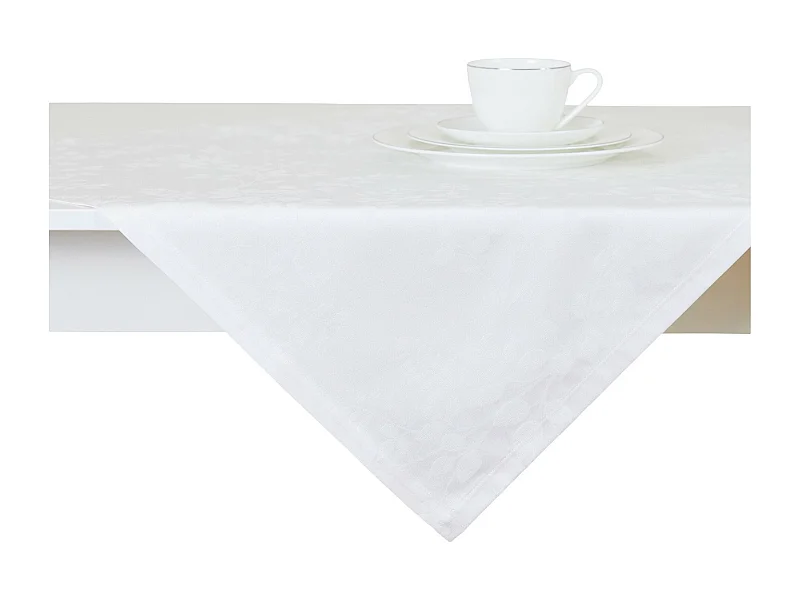 Kleines Tischtuch Cador mittelweiß 80 x 80
