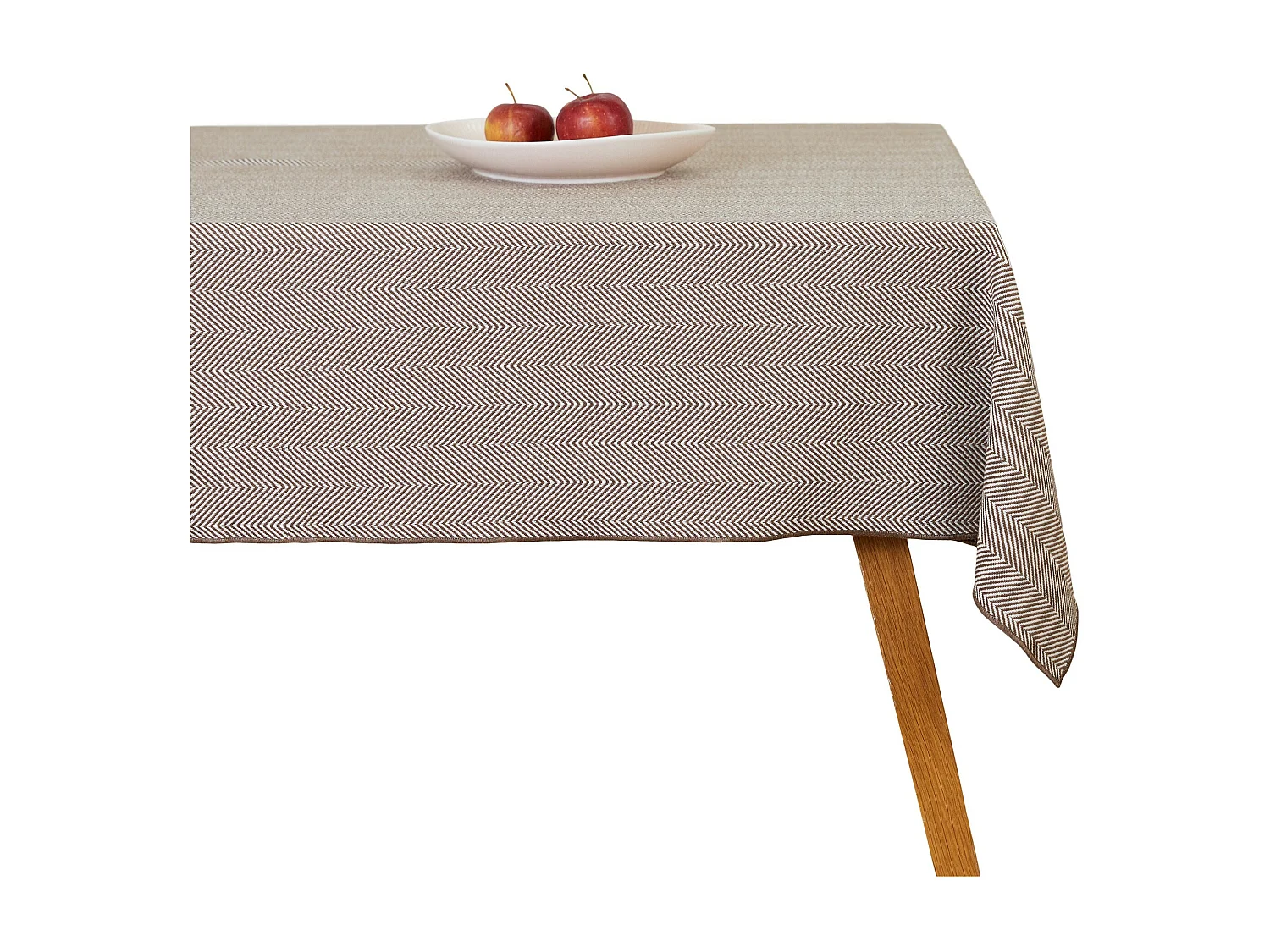 Tischtuch Catron Mittelbraun 130 x 180