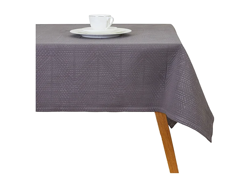 Jaquard-Tischdecke Mileja dunkelgrau 130 x 180