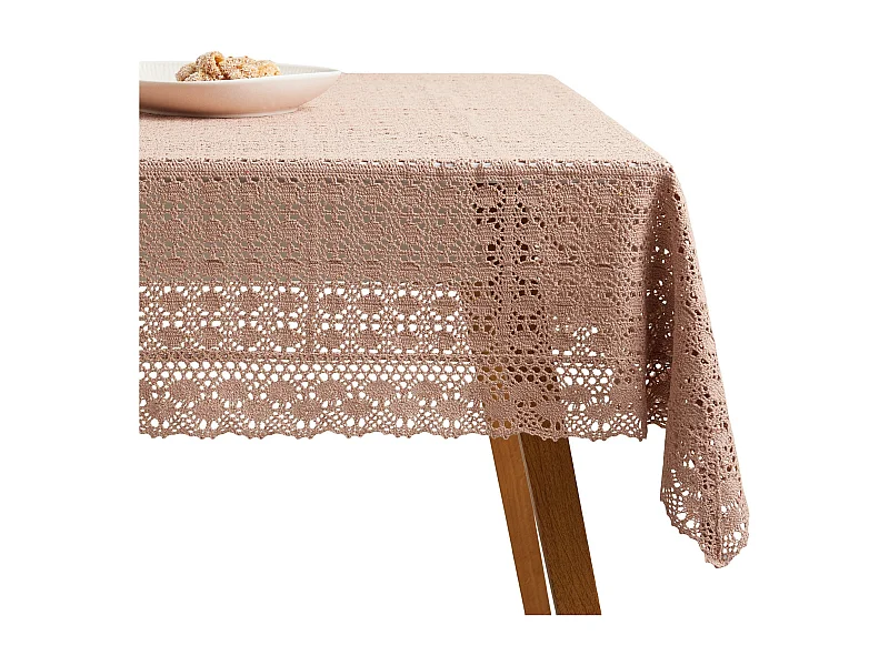 Tischtuch Folkelips Dunkelrosa 130 x 180