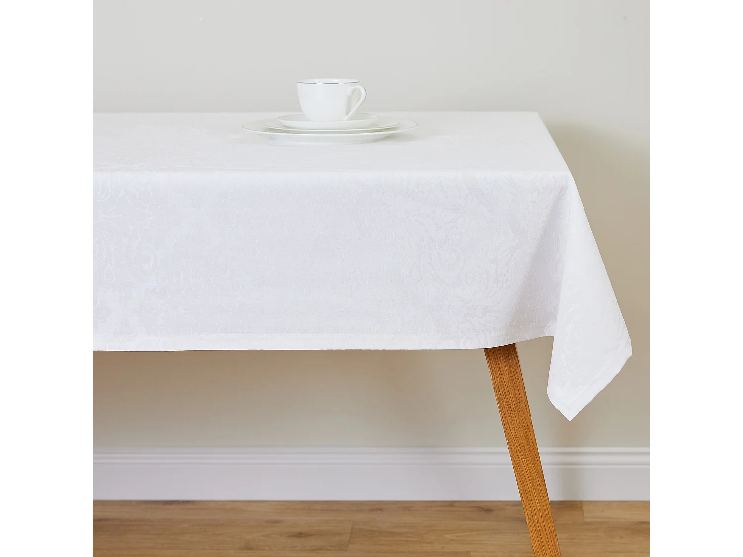 Tischtuch Cotini mittelweiß 130 x 180