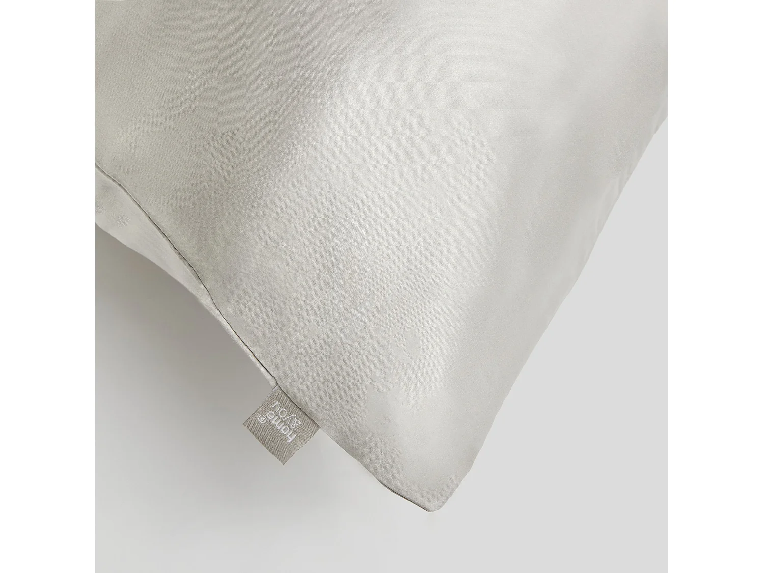 Seidenkissenbezug Silcossy Hellgrau 50x60
