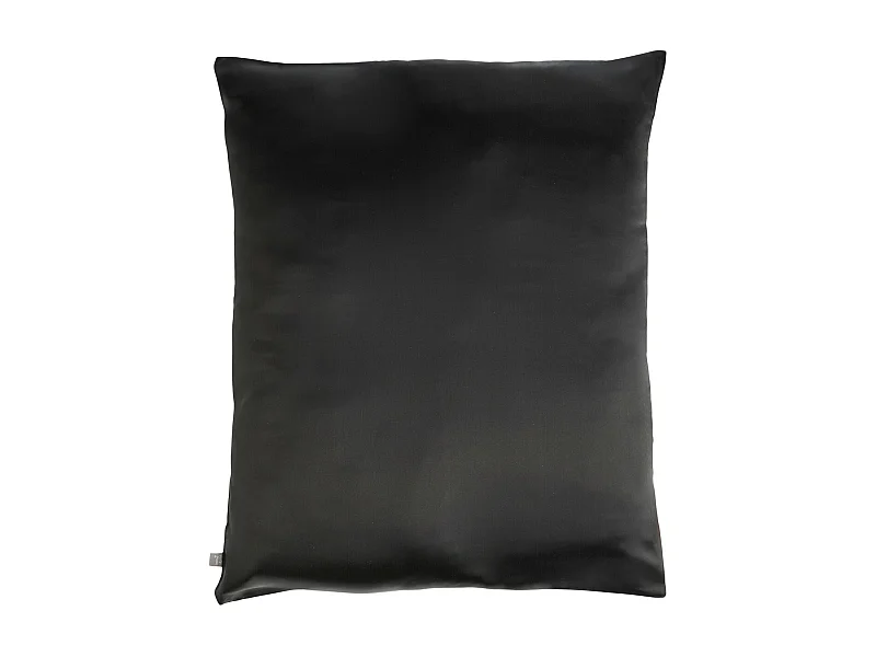 Seidenkissenbezug Silcossy mittelschwarz 50x60