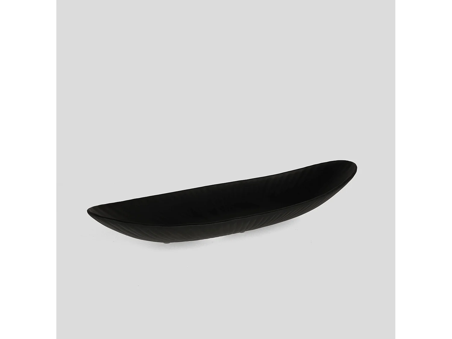 Plateau Décoratif Veer Noir Moyen 6 x 14.5 x 42