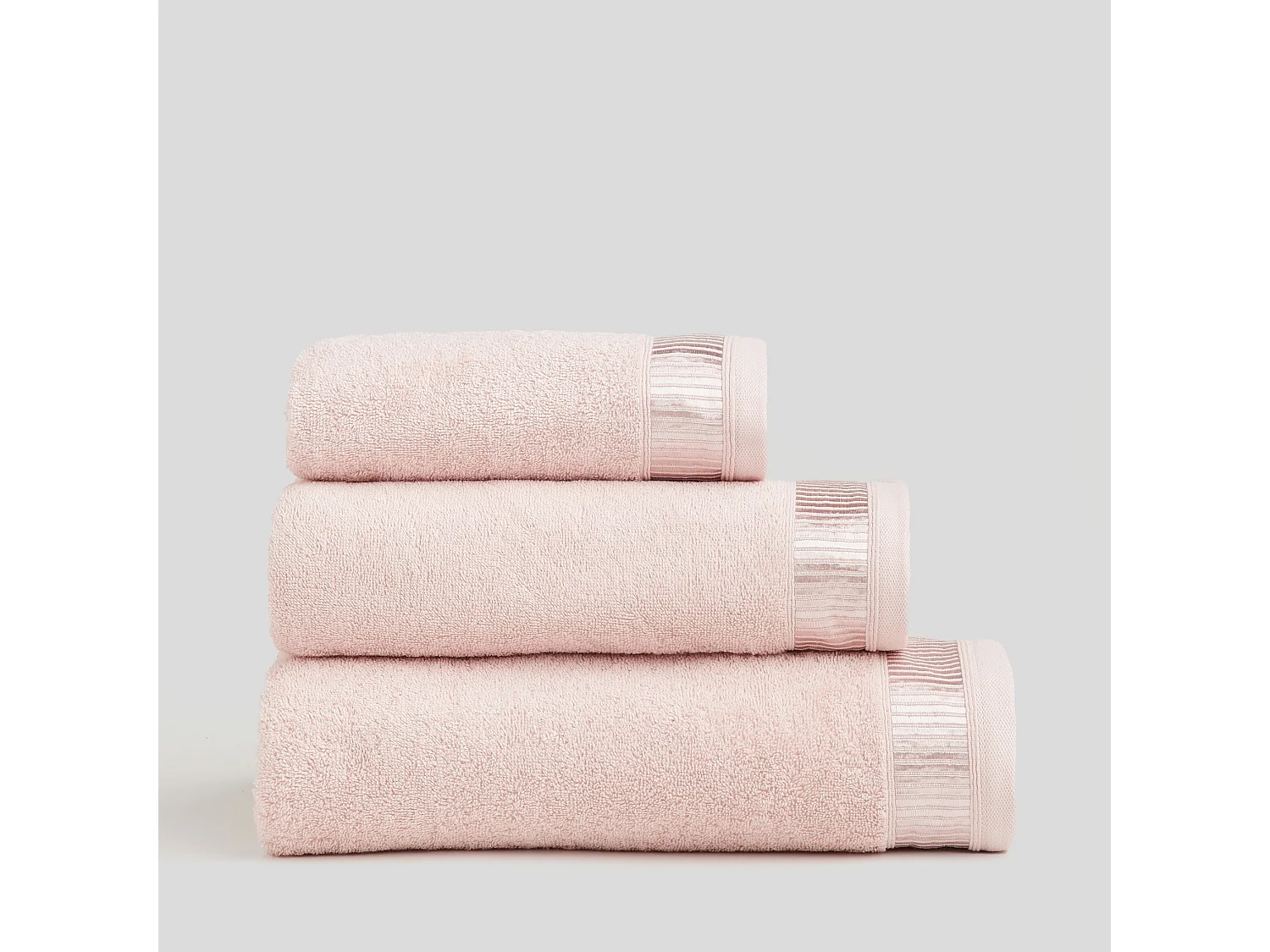 Badetuch Alicanty blassrosa 100 x 150