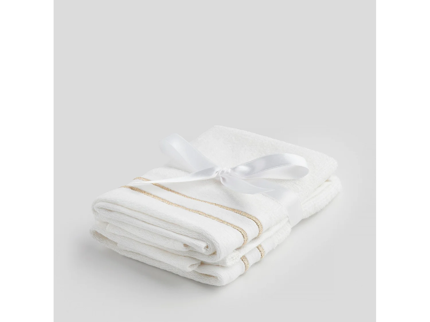 Badetuch-Set Aristo mittelweiß 30x30cm