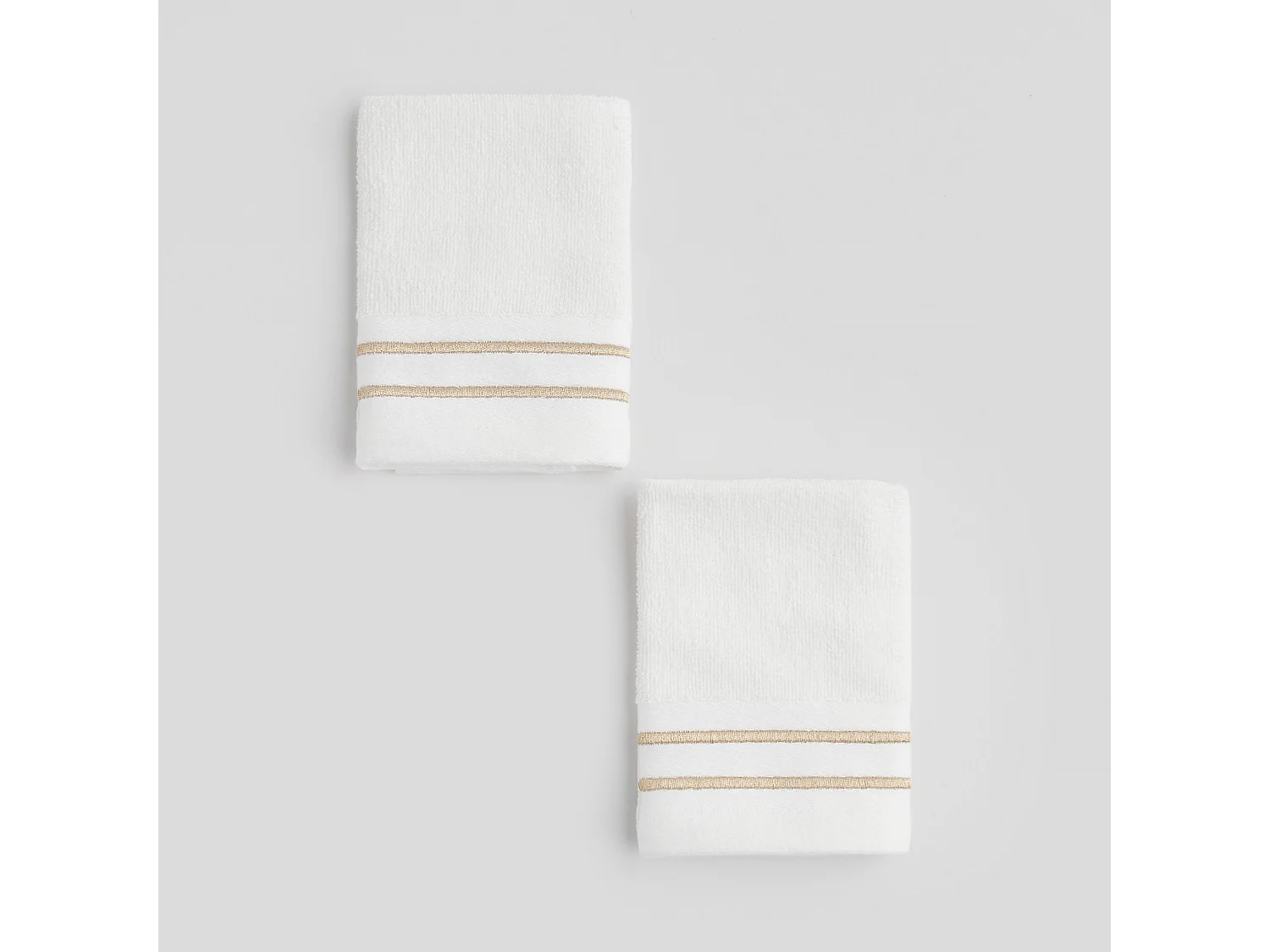 Badetuch-Set Aristo mittelweiß 30x30cm