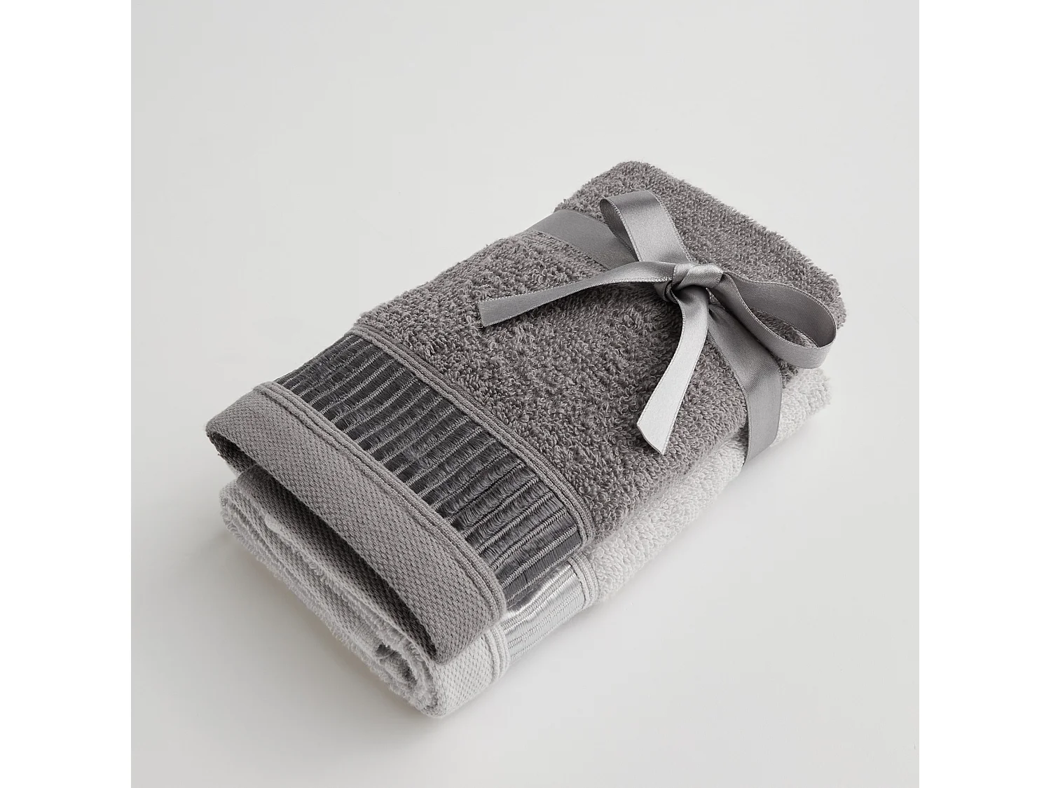 Badetuch-Set Alicanty, dunkelgrau, 30x50 cm