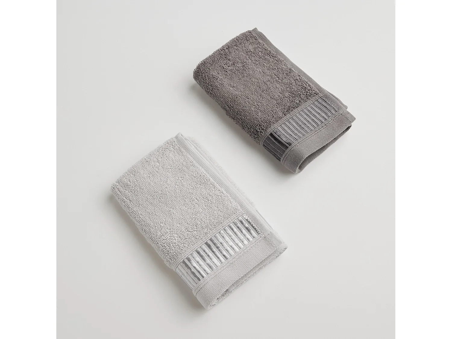 Badetuch-Set Alicanty, dunkelgrau, 30x50 cm