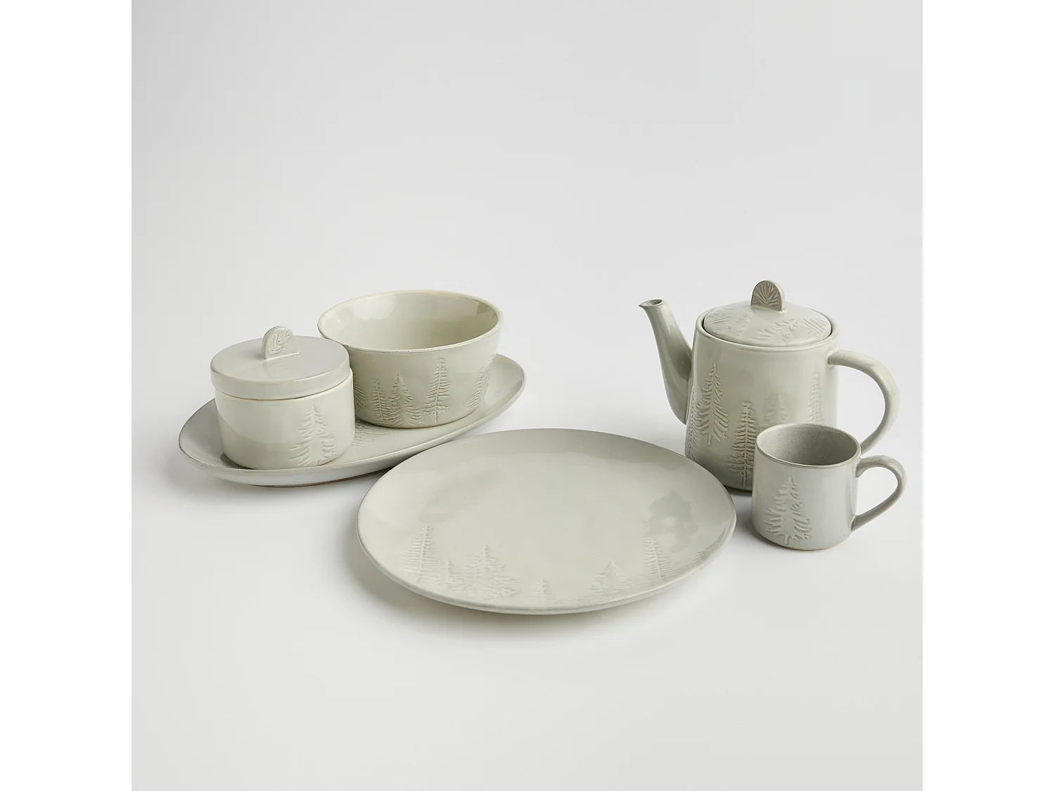 Servierteller Pino Mittelgrau 26 cm