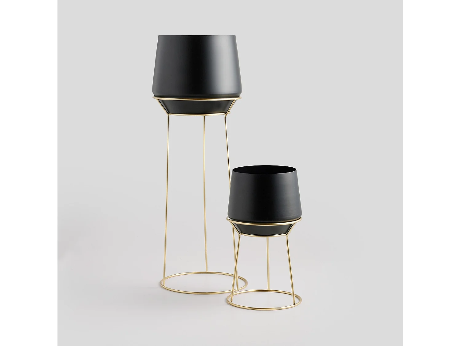 Cache pot Slownes noir moyen 35 x 20