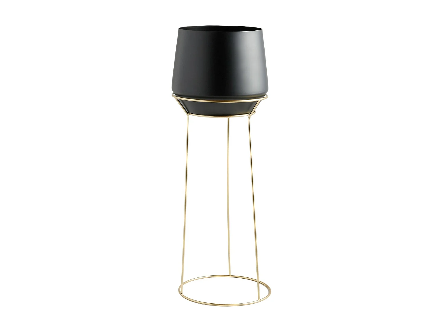 Cache pot Slownes noir moyen 70 x 25
