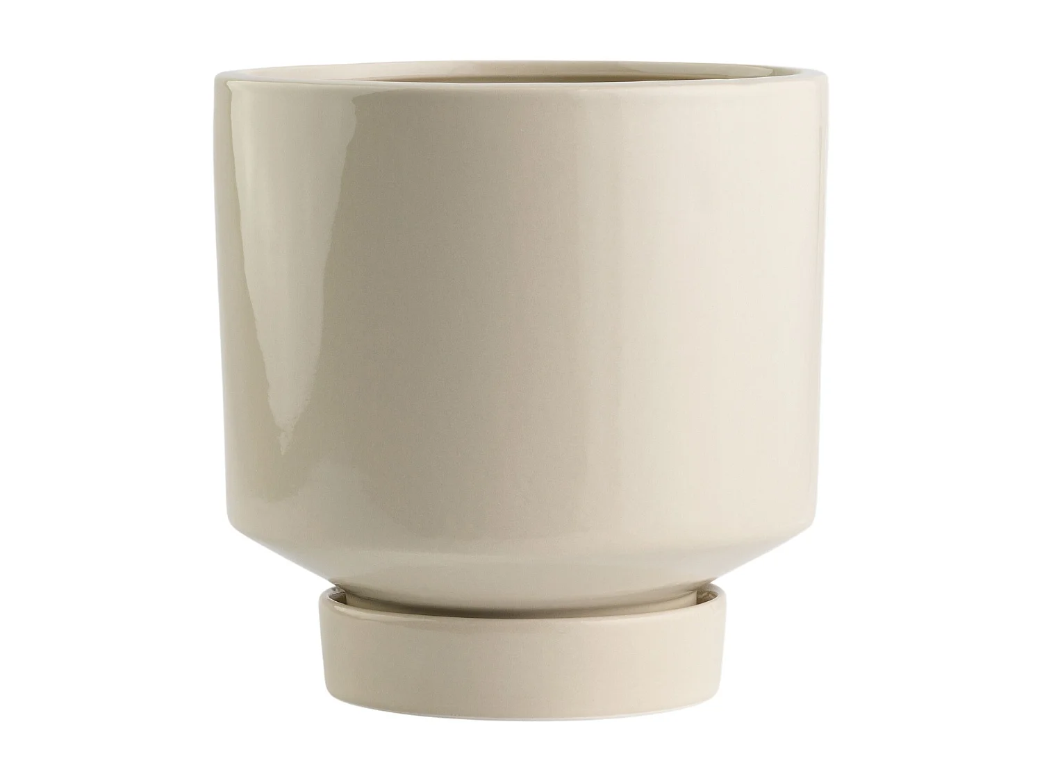 Pot De Fleurs Gabriela Beige Moyen 17.5 x 18
