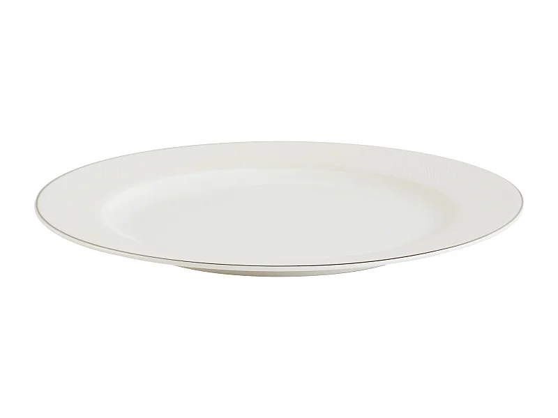 Dessertteller Bast mittelweiß 21cm