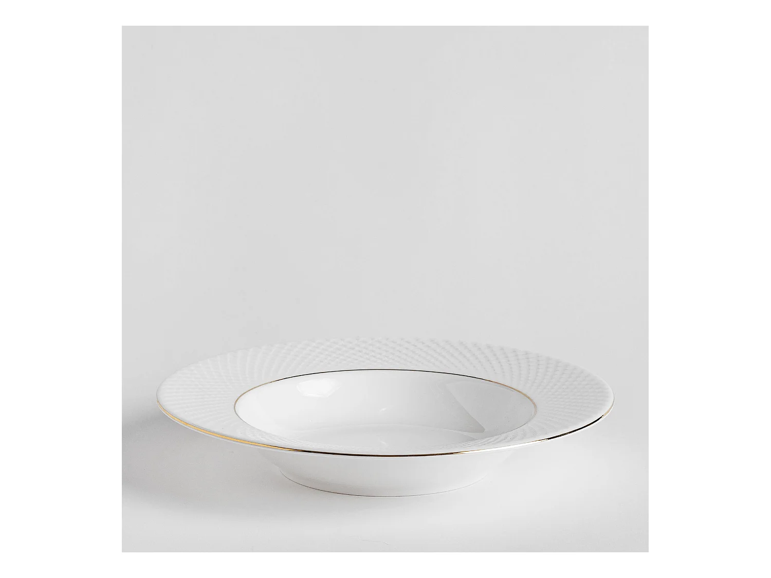 Tiefe Platte Eleni mittelweiß 23.5 cm