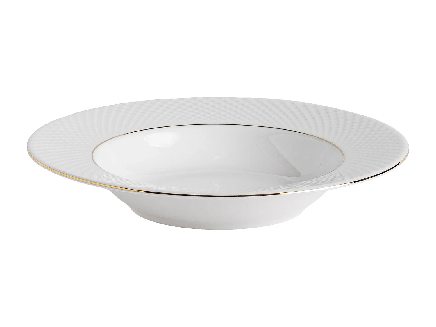 Tiefe Platte Eleni mittelweiß 23.5 cm