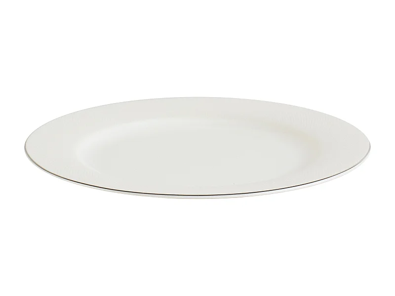 Assiette Plate Bast Blanc Moyen 27 cm