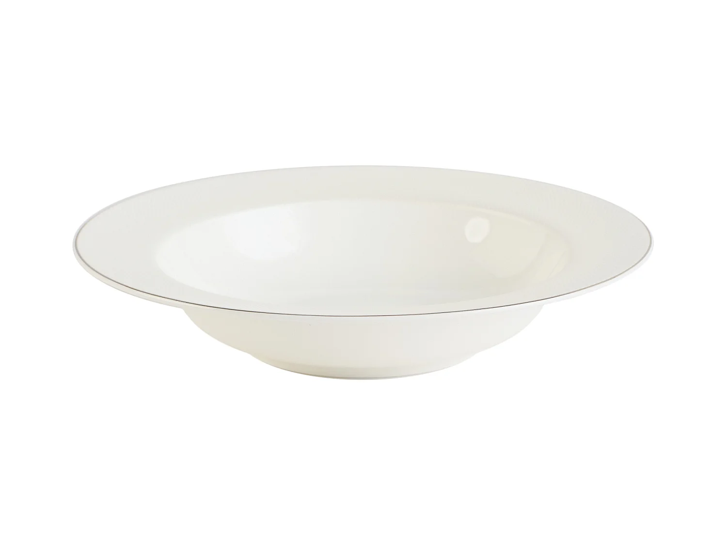 Assiette Creuse Bast blanc moyen 4.5 x 22