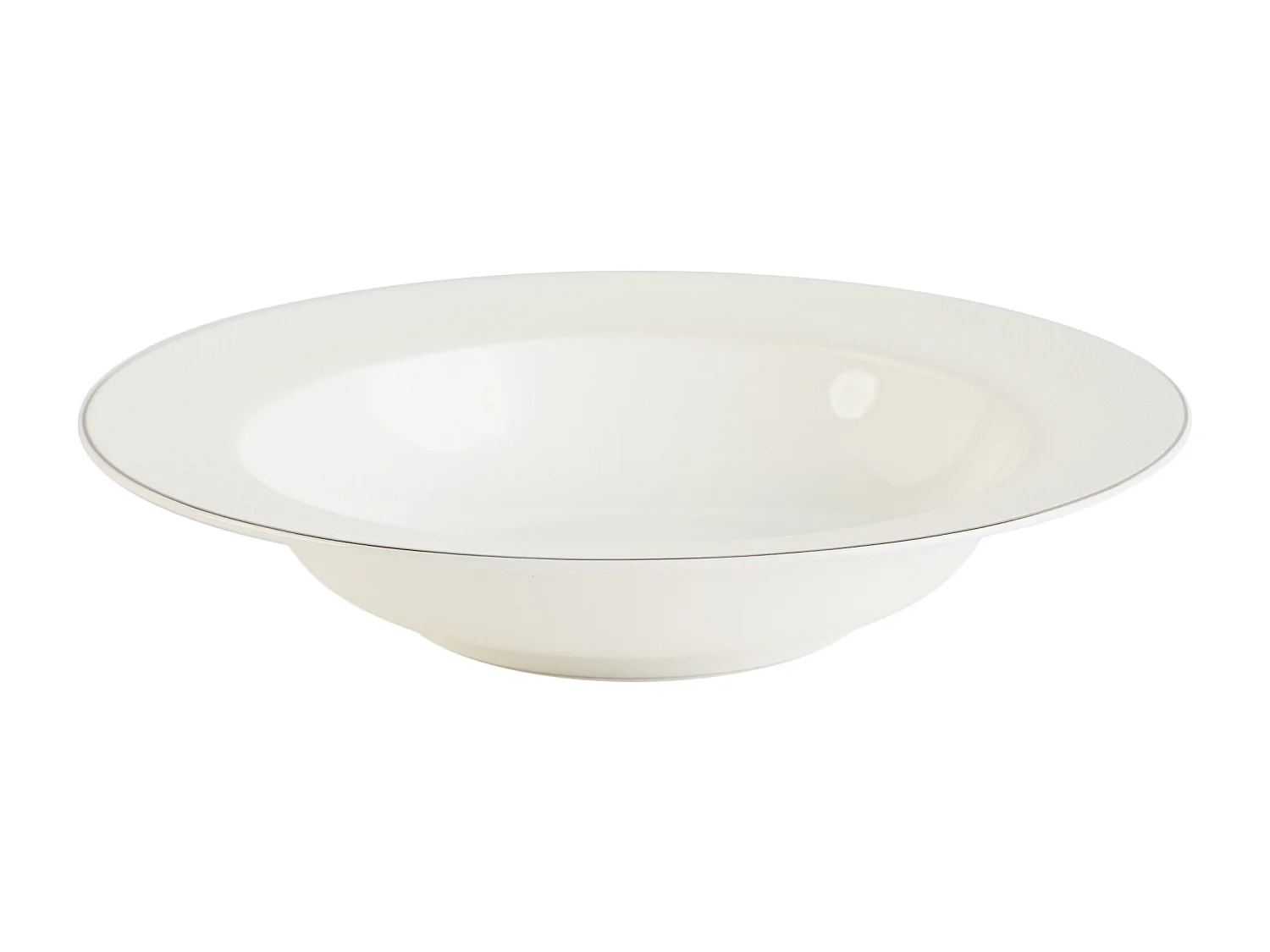 Assiette Creuse Bast blanc moyen 4.5 x 22
