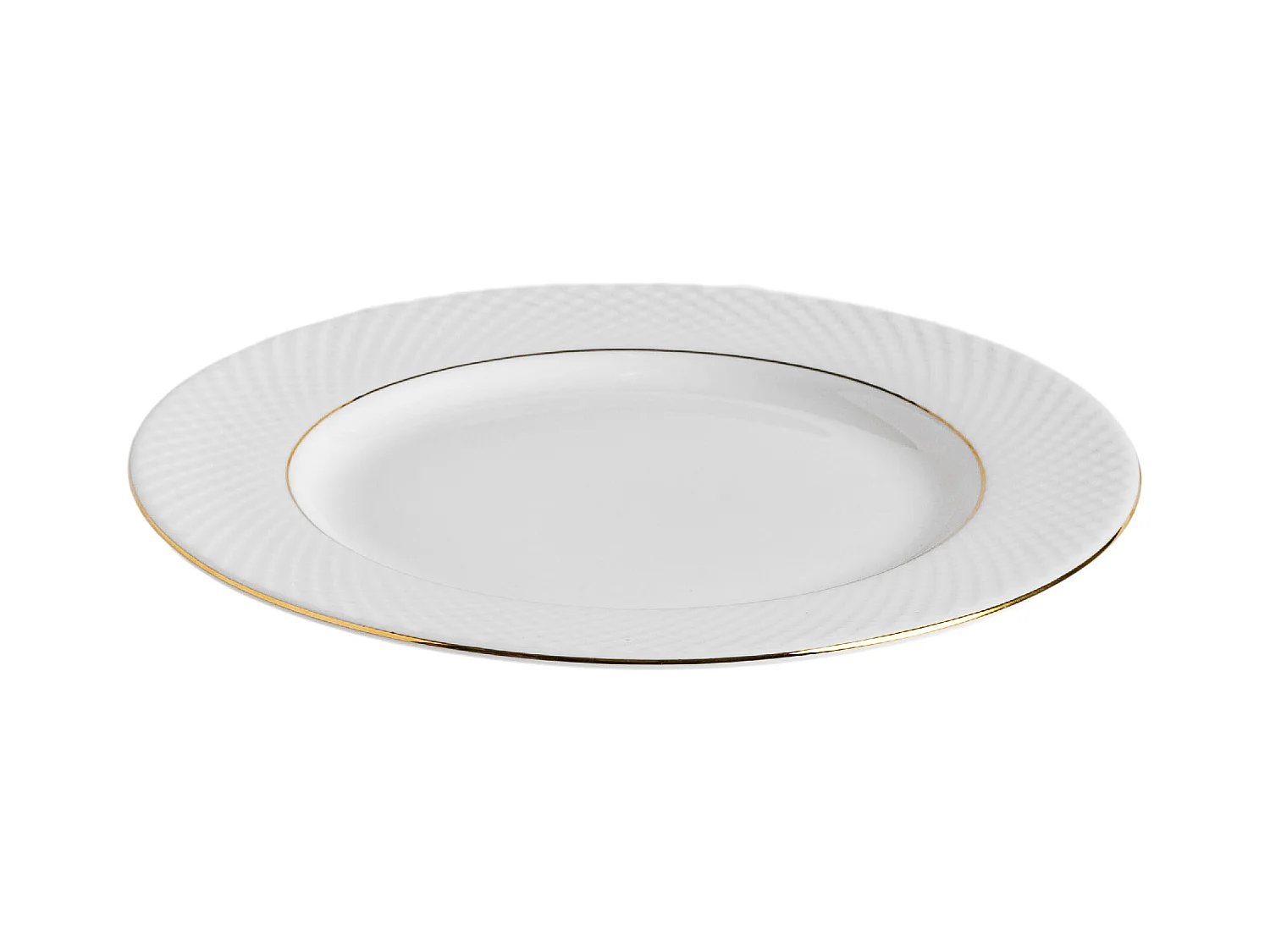 Assiette À Dessert Eleni Blanc Moyen 1.5 x 20.3
