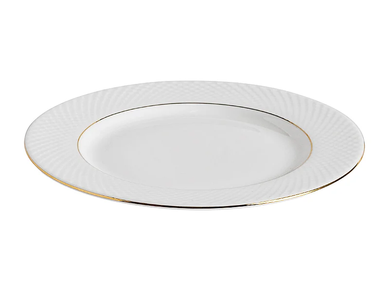 Assiette Plate Eleni Blanc Moyen 27.5 cm