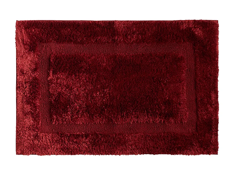 Badteppich Fluffos Mittelrot 60x90