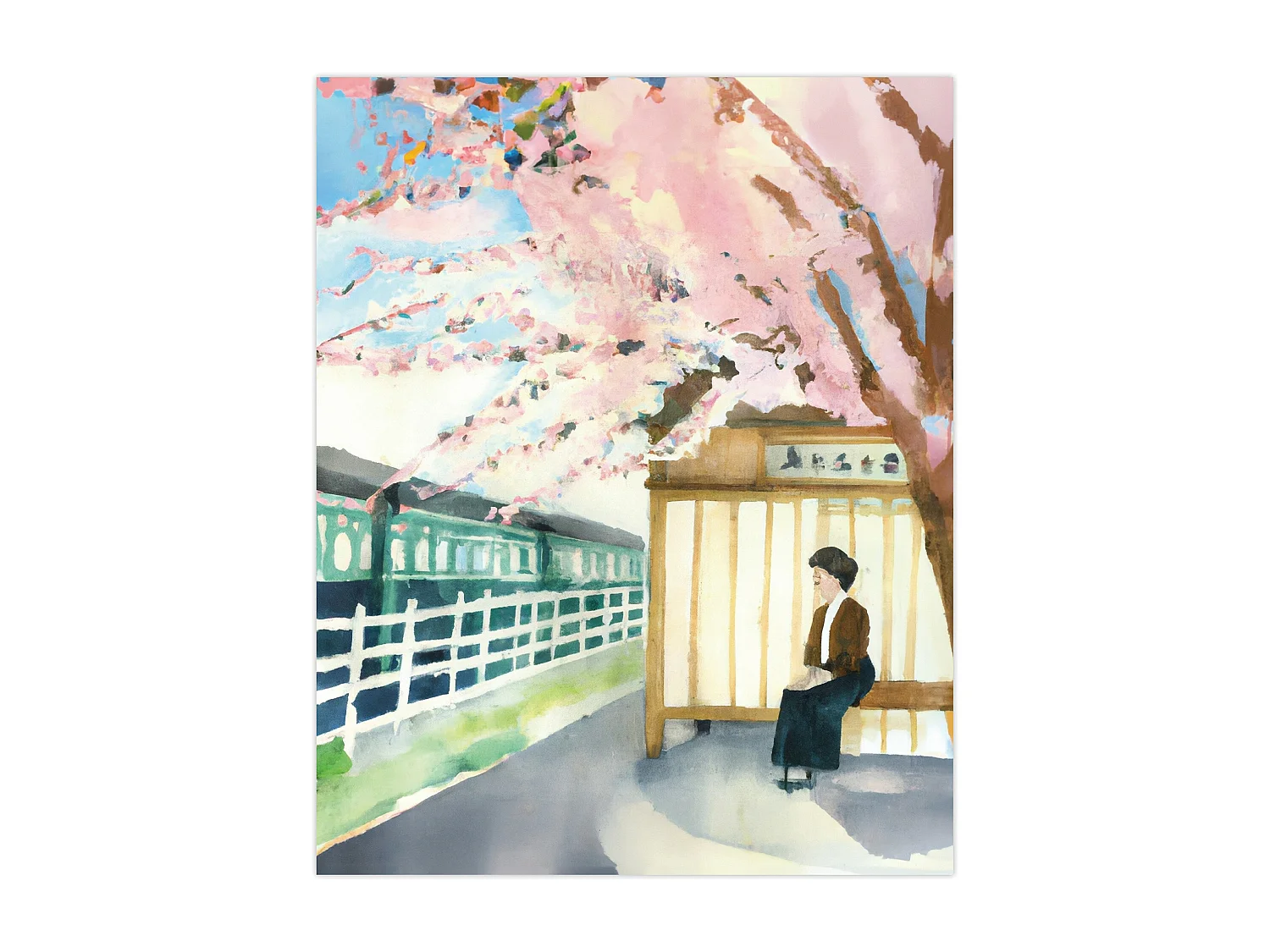 Poster Fermata mittel mehrfarbig 50 x 40 cm