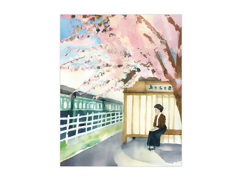 Poster Fermata mittel mehrfarbig 50 x 40 cm