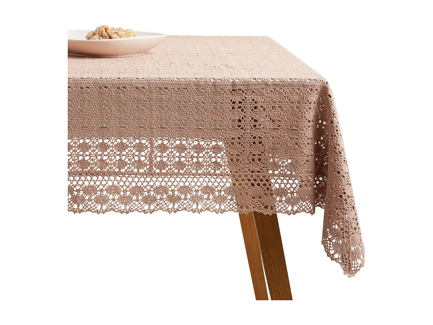 Tischtuch Folkelips Dunkelrosa 150x220