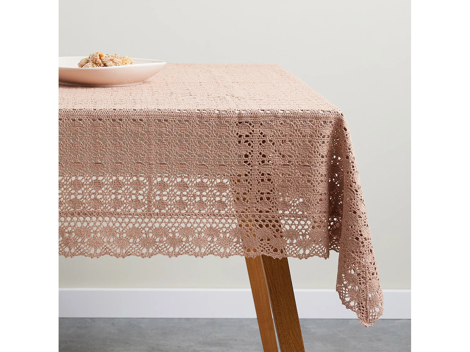 Tischtuch Folkelips Dunkelrosa 150x220