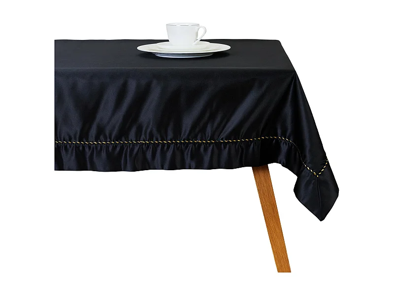 Tischtuch Kris mittelschwarz 130x180 cm