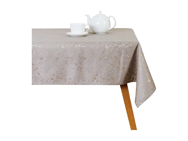 Tischtuch Redena Dunkelbeige 130 x 180