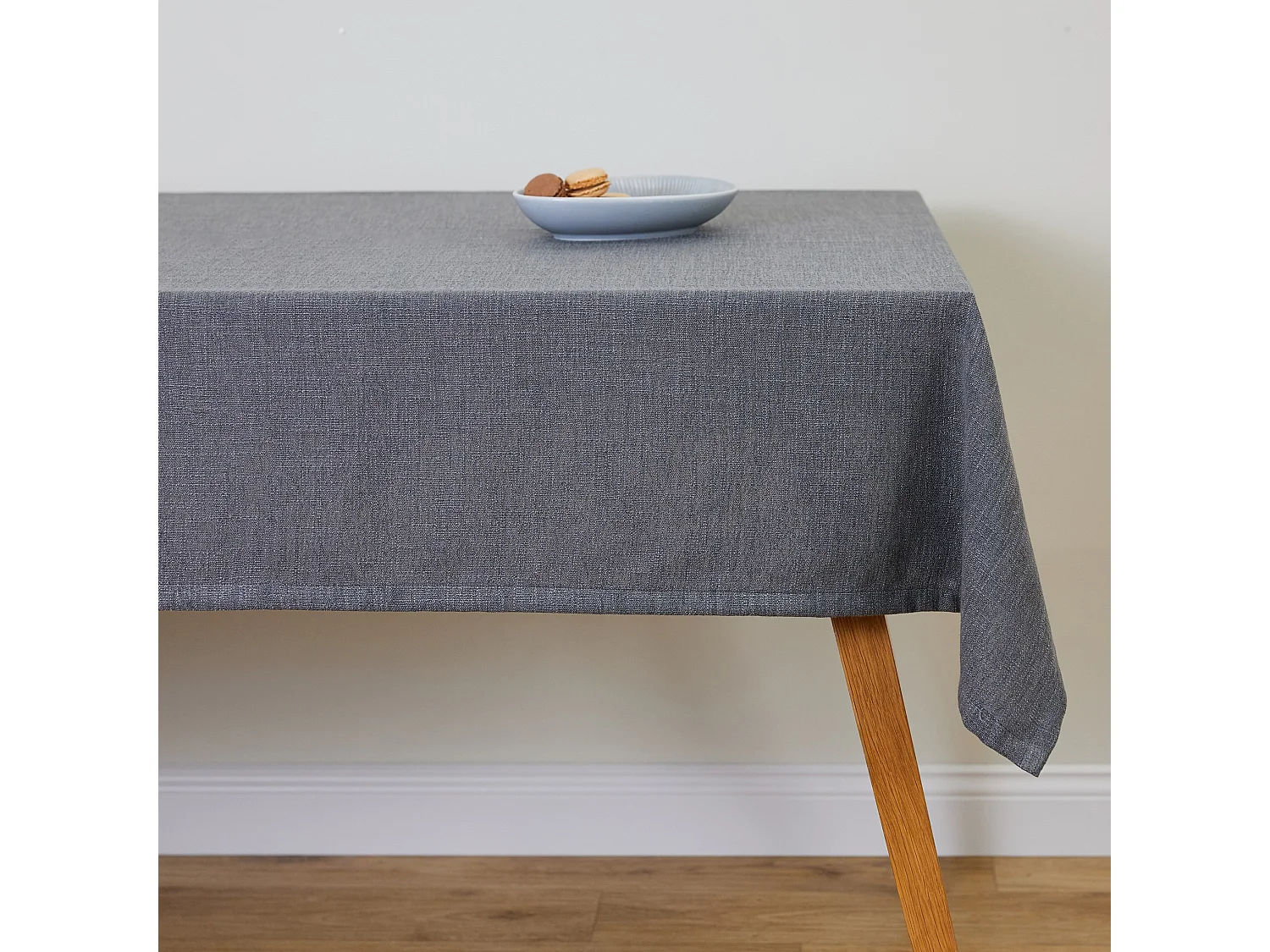 Tischtuch Clifden mittelgrau 130 x 180 cm