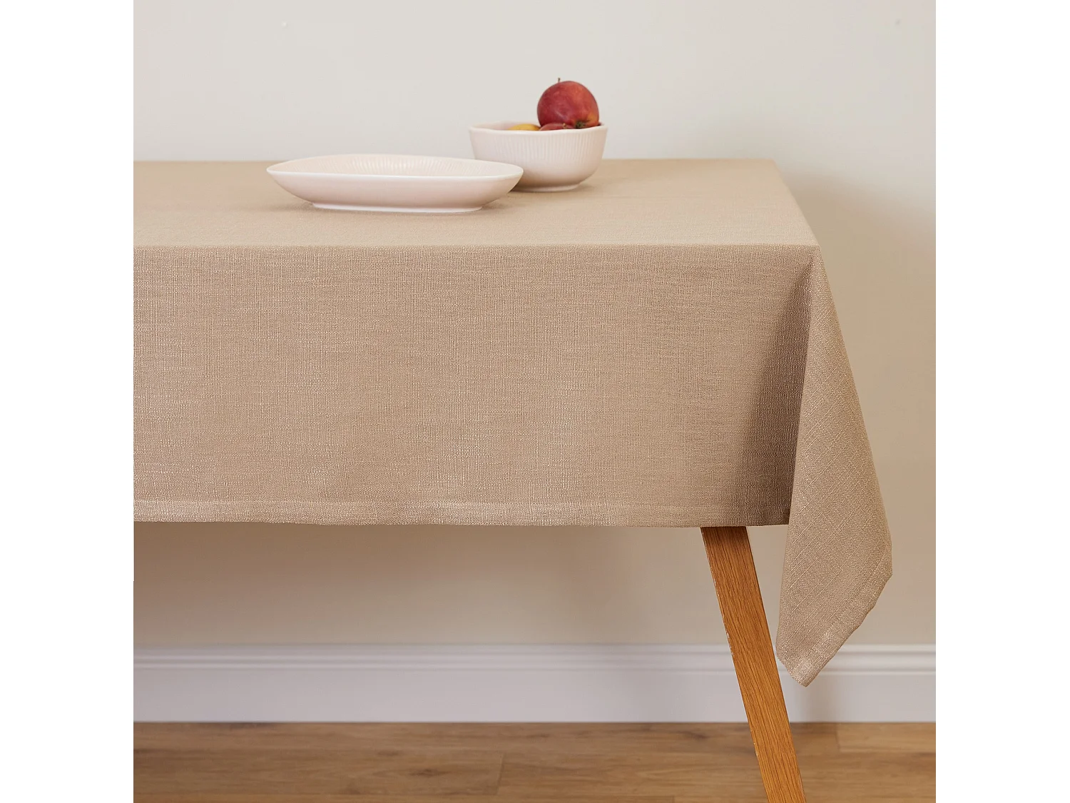 Tischtuch Clifden mittleres Beige 130x180