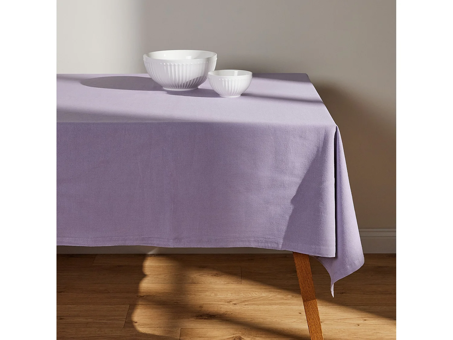 Baumwolltischdecke Campos mittelviolett 130 x 180