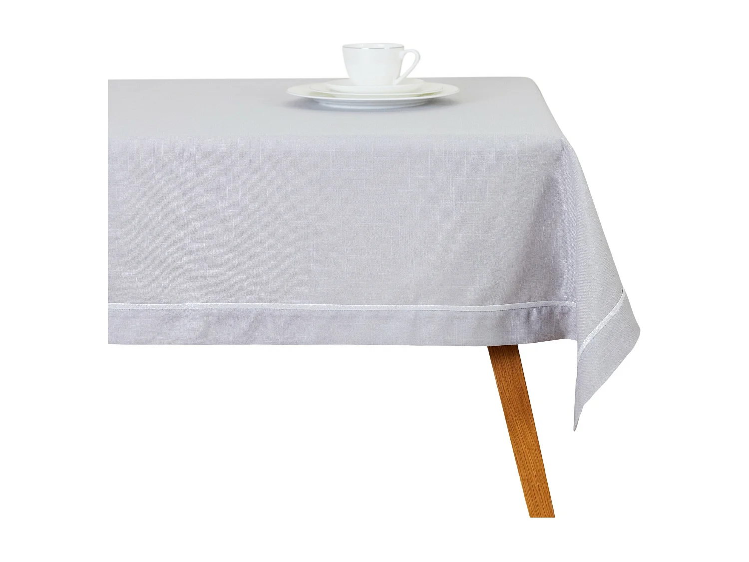 Tischtuch Tideno Mittelgrau 130 x 180