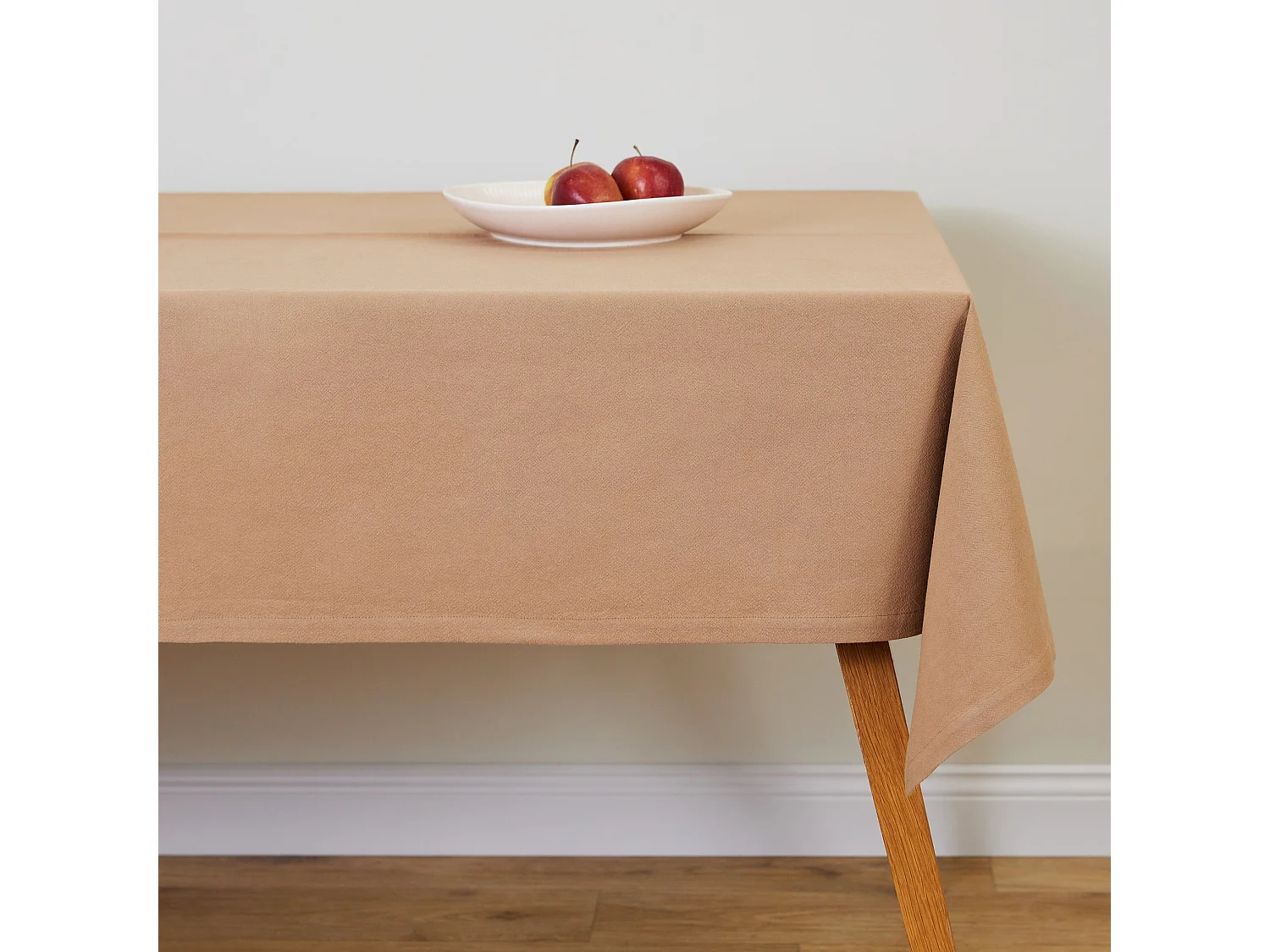 Baumwolltischdecke Campos mittleres Beige 130x180