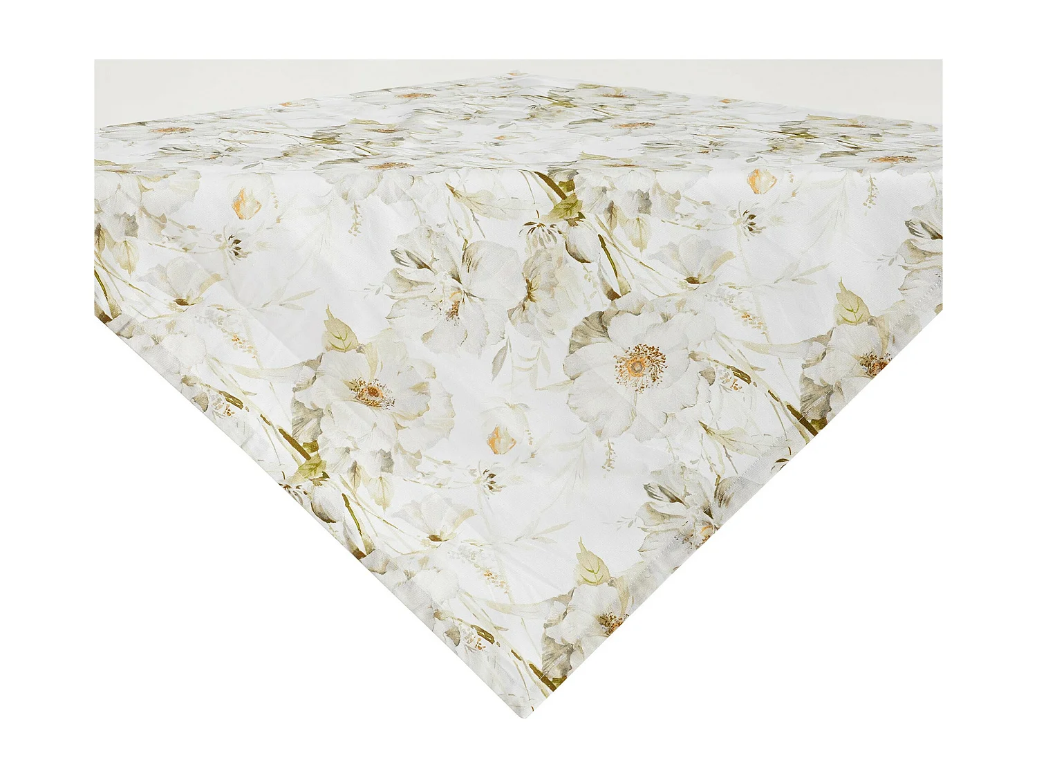 Kleines Tischtuch Flornett mittelgrün 80 x 80