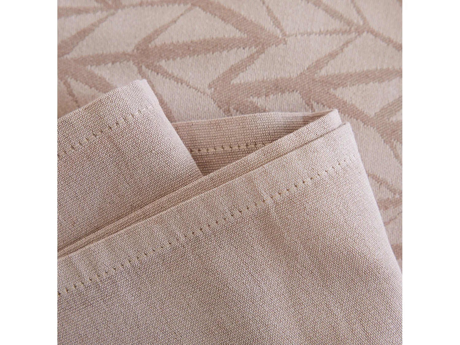 Tischtuch Mit Leinen Bafe Mittelbraun 130x180