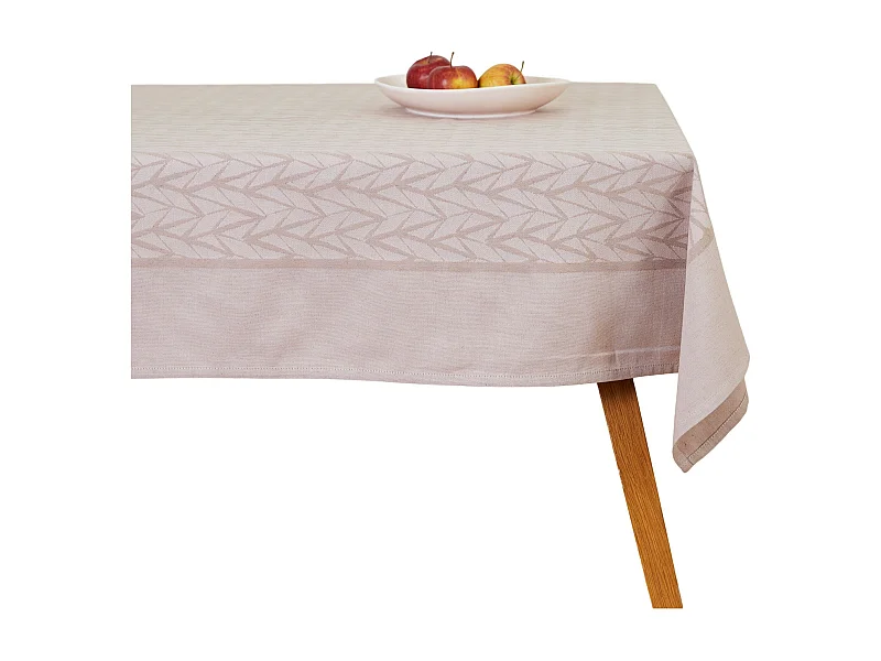 Tischtuch Mit Leinen Bafe Mittelbraun 130x180