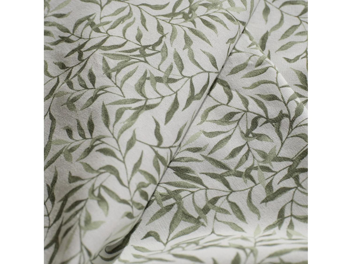 Kleines Tischtuch Fogli 80x80 Mittel Ecru