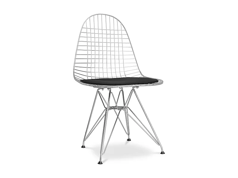 Chaise Raw - Simili Cuir Noir