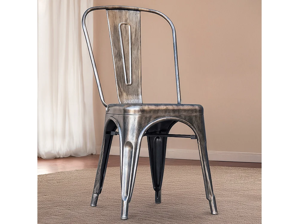 Silla de Comedor - Diseño Industrial - Acero - Nueva Edición - Stylix  Turquesa