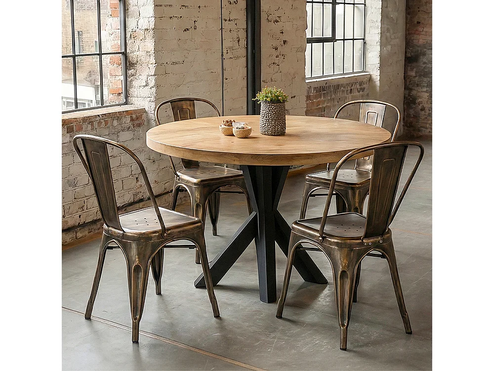 Silla de Comedor - Diseño Industrial - Acero - Nueva Edición - Stylix  Turquesa