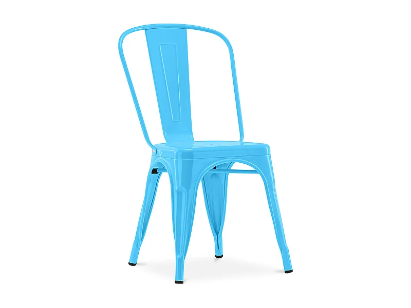 Chaise de salle à manger - Design industriel - Acier - Nouvelle édition - Stylix Turquoise