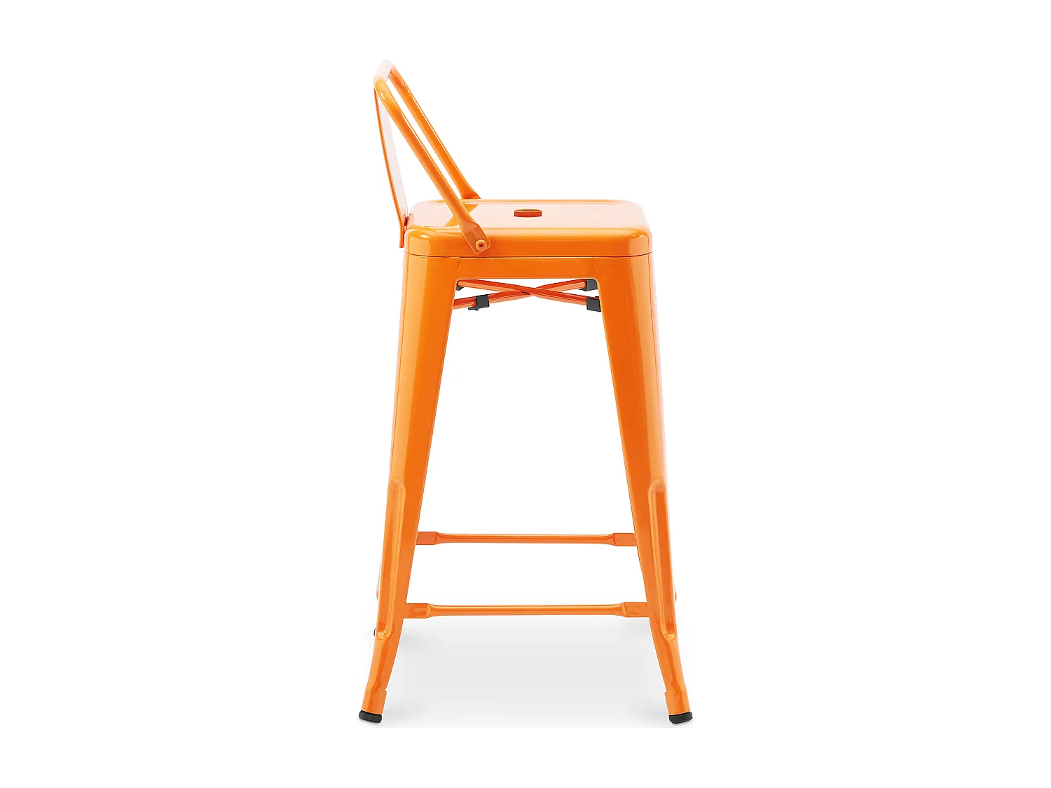 Taburete de Bar con Respaldo - Diseño Industrial - 60cm - New Edition - Stylix